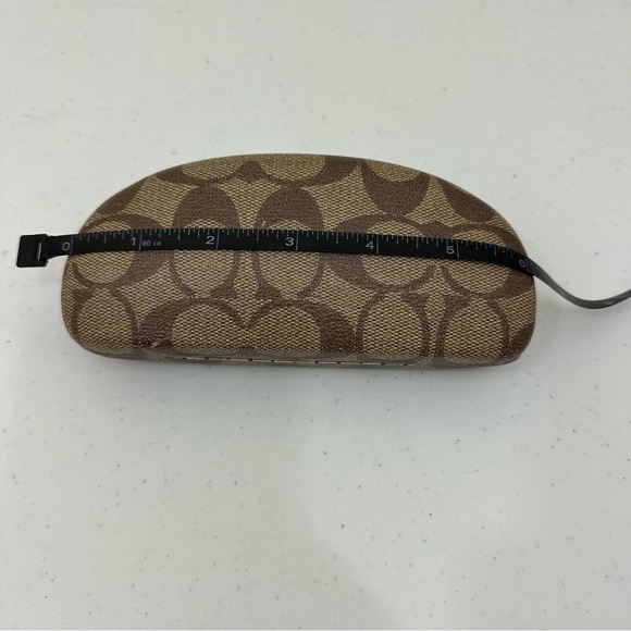 Coach Monogram Brown Clamshell Eyeglasses or Sunglasses Hard Case - Picture 9 of 13